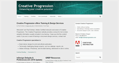 Desktop Screenshot of creativeprogression.com